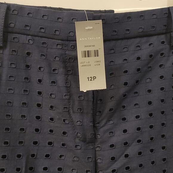 Ann Taylor The Petite Ankle Pant In Eyelet - Picture 4 of 7